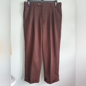 George Men's Chocolate Brown Dress Pants